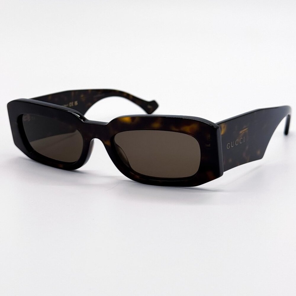 NEW GUCCI SUNGLASSES GG1426S 002 HAVANA WOMEN EYEWEAR GUCCI - Picture 4 of 11